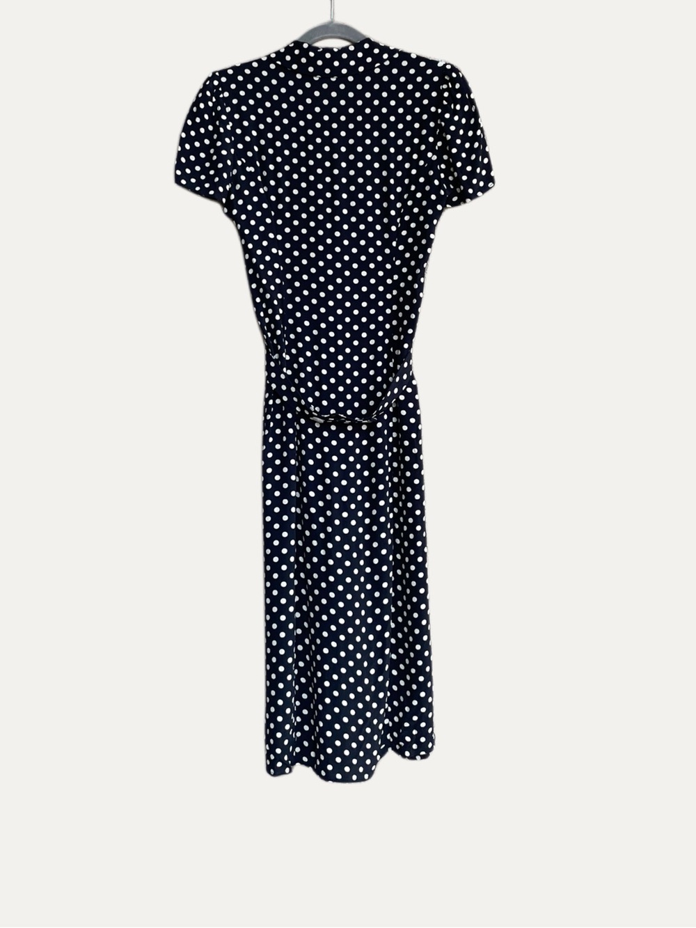 ROUJE Black & White Polka Dot Printed Retro Button Down Marin Midi Dress 36, 2/4 - Picture 14 of 17